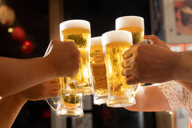 japanese cheer - beer imagens e fotografias de stock