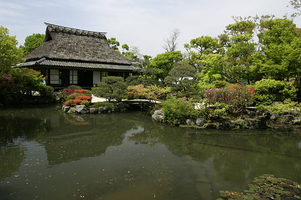 日本庭園 - 茶室 ストックフォトと画像