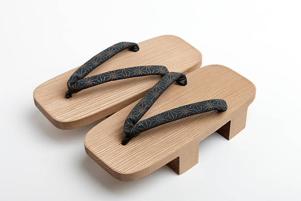 Japanese geta sandals stock photo