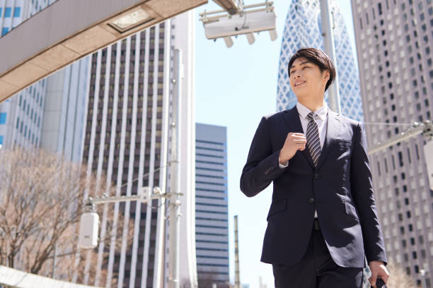 日本人男性ビジネスマン - 爽快 ストックフォトと画像