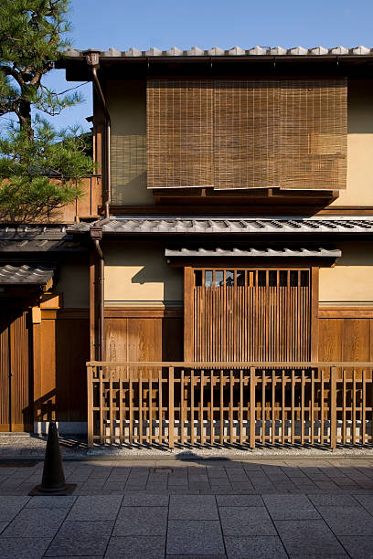 Japanese Residence Facade stock photo