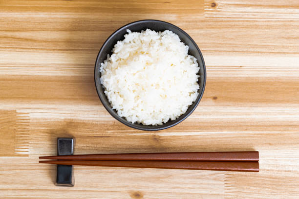 Japanese rice stock photo