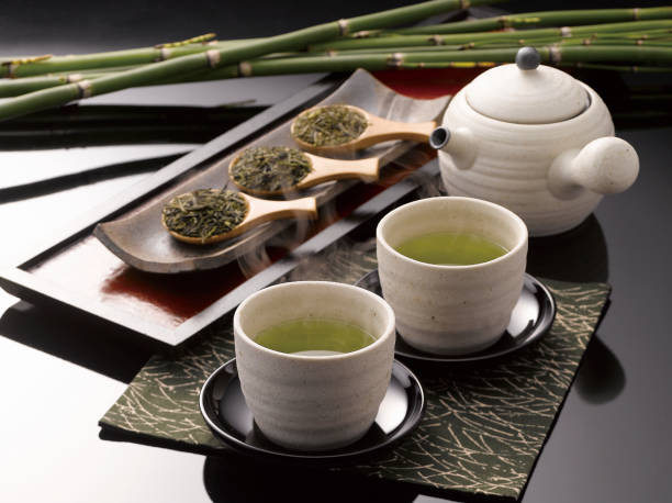 Japanese tea stock photo