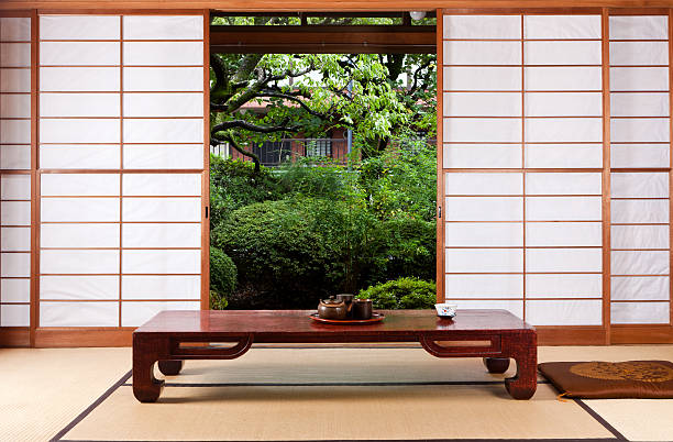Japanese traditional house stock photo