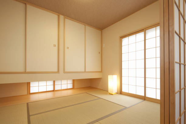Japanese-style room stock photo