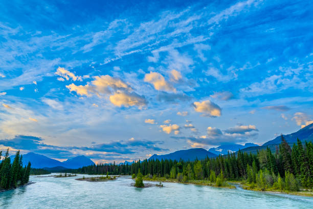 Jasper National Park in Alberta Canada stock photo