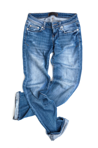 Jeans Isolated On White Background Stock Photo - Download Image Now ...