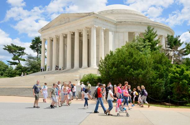 Jefferson Memorial, Washington DC stock photo