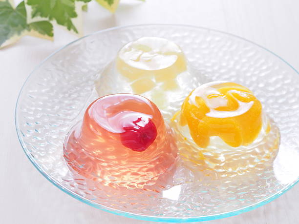 Jelly dessert Jelly dessert gelatin stock pictures, royalty-free photos & images