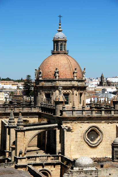 Jerez de la Frontera Cathedral, Spain. stock photo