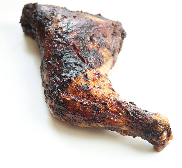 Jerk Chicken Leg stock photo