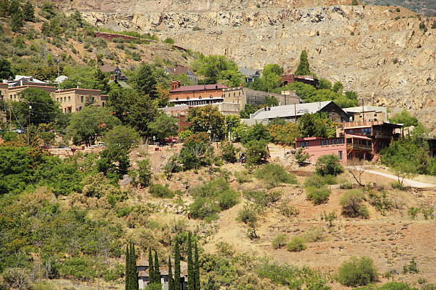 Jerome Mining Town Arizona Famous mining town Jerome-located in Arizona. jerome arizona stock pictures, royalty-free photos & images