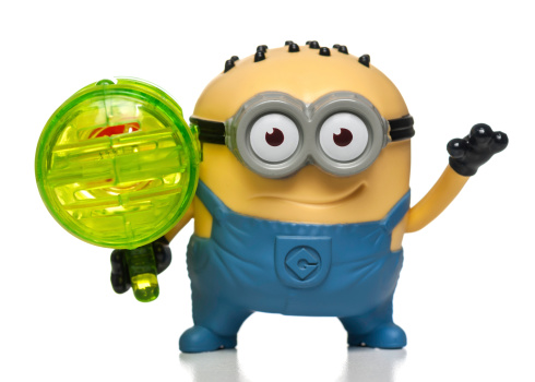 Jerry Whistle Minion Mcdonalds Happy Meal Toy Stock Photo - Download Image Now - iStock