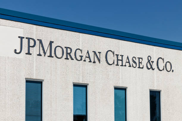 jpmorgan chase operations center. jpmorgan chase and co. is the largest bank in the united states i - jp morgan imagens e fotografias de stock