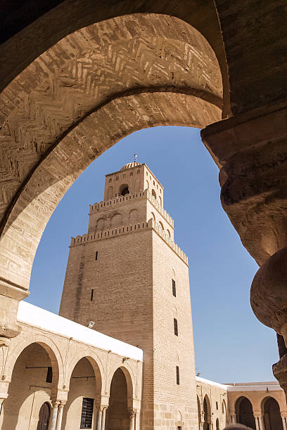 Kairouan Holy Mosque stock photo