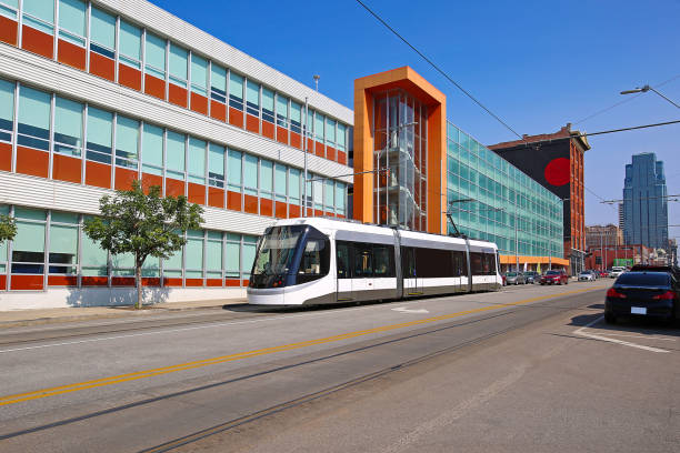Kansas City Streetcar Kansas City Streetcar overland park stock pictures, royalty-free photos & images