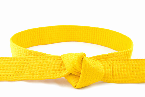 Karate Belt Yellow Stock Photo - Download Image Now - iStock