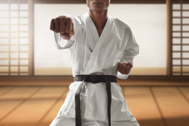 Karate martial arts fighter training Karate martial arts fighter training karate stock pictures, royalty-free photos & images