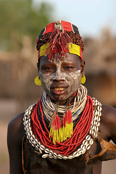 Karo Tribe Woman stock photo