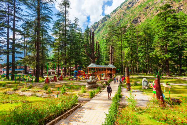 Kasol Nature Park in India Kasol Nature Park is located in Ka-Sol village, Himachal Pradesh state in India shimla stock pictures, royalty-free photos & images
