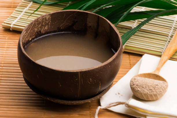 Kava drink made from the roots of the kava plant mixed with water Kava drink made from the roots of the kava plant mixed with water marshall photos stock pictures, royalty-free photos & images