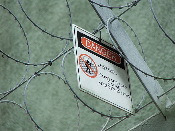 Keep out 1 Security for water reservoir stetner stock pictures, royalty-free photos & images
