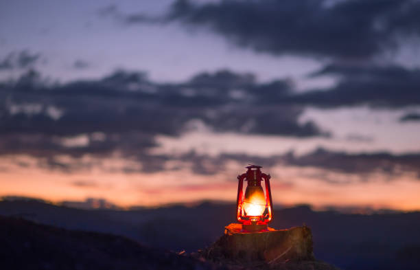 Kerosene Lamp stock photo