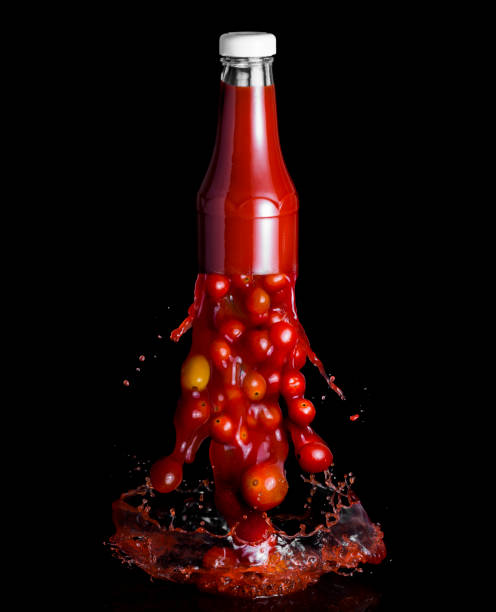 ketchup cherry stock photo