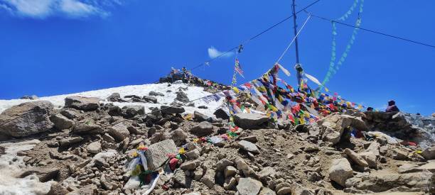Khardung la pass, Ladakh stock photo