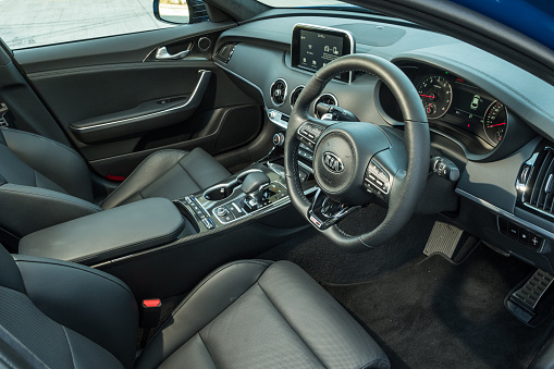 Kia Stinger Gt 2018 Interior Stock Photo Download Image