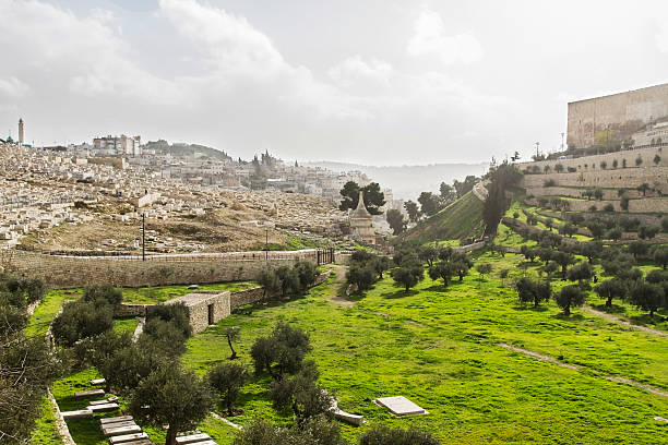 Kidron Valley. Jerusalem stock photo