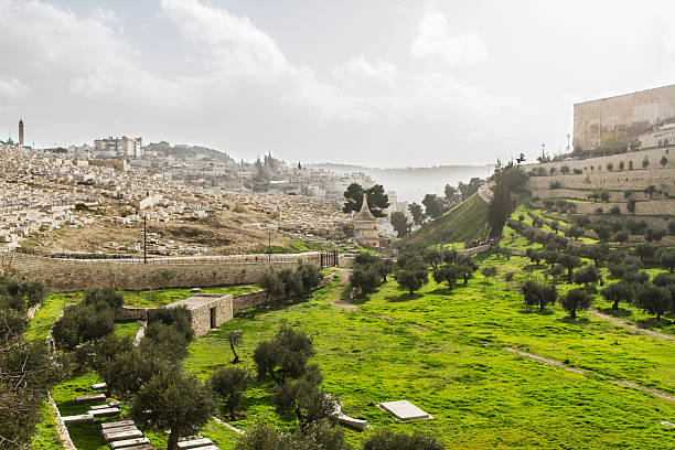 Kidron Valley. Jerusalem stock photo