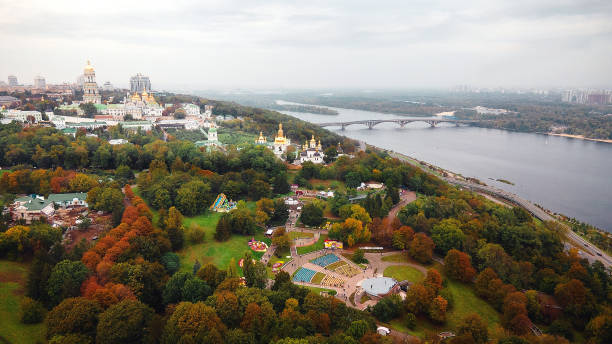 kiev from above - kharkiv imagens e fotografias de stock