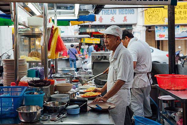 Kimberly Street Market, Penang, Malaysia stock photo