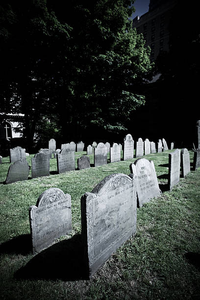 King's Chapel Burying Ground  boston tea party stock pictures, royalty-free photos & images