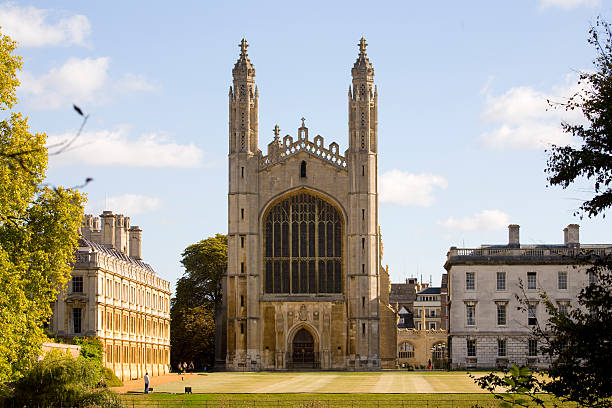 Kings College Chapel from the Backs stock photo