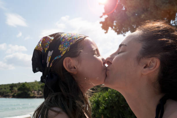 Kissing stock photo