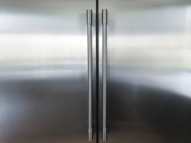 Kitchen Refrigerator refrigerator stainless steel stock pictures, royalty-free photos & images