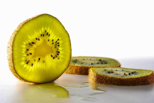 kiwi slices stock photo
