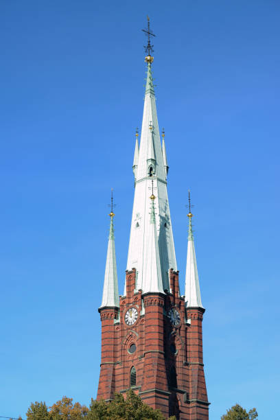 klara katedralen i stockholm sverige - satellite stockholm bildbanksfoton och bilder