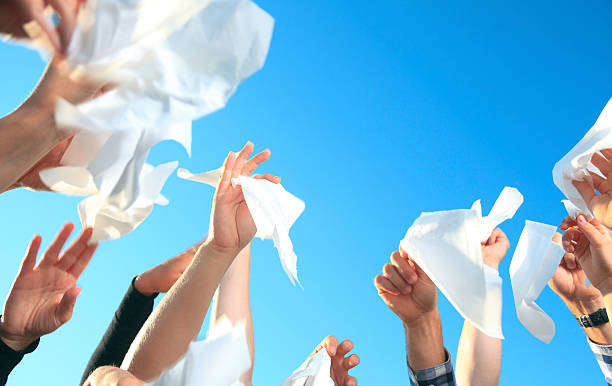 Kleenex on the Sky tissue on the Sky handkerchief stock pictures, royalty-free photos & images
