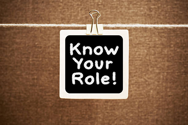 know your role! - sysselsättning människoroller bildbanksfoton och bilder