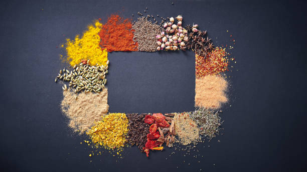 know your spices! - condimento temperos imagens e fotografias de stock