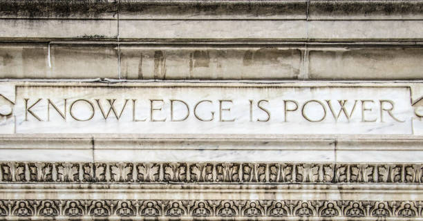Knowledge Is Power stock photo