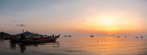 Koh Tao island sunset, Thailand stock photo