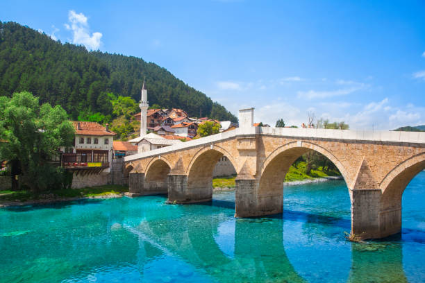 Konjic Bridge Konjic Bridge, Bosnia and Herzegovinian bosnia and hercegovina stock pictures, royalty-free photos & images