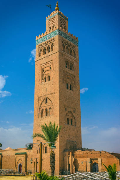 Koutoubia mosque, Marrakech, Morocco Koutoubia mosque is the largest mosque in Marrakesh, Morocco. The mosque's name is also variably rendered as Jami' al-Kutubiyah, Kutubiya Mosque, Kutubiyyin Mosque, and Mosque of the Booksellers. koutoubia mosque stock pictures, royalty-free photos & images