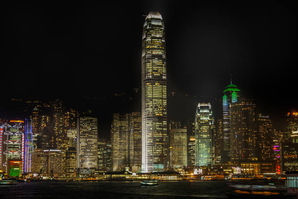 Kowloon Nigh View stock photo