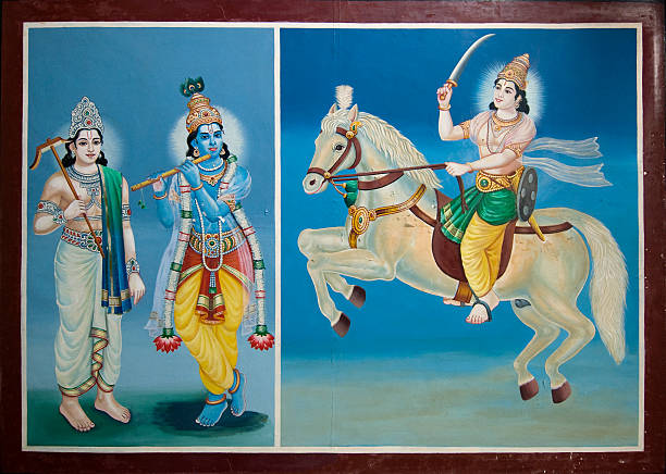 Krishna कृष्ण  vishnu stock pictures, royalty-free photos & images