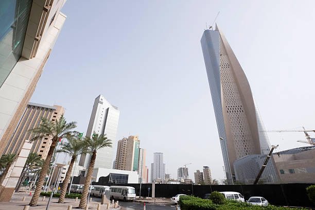 kuwait skyscraper stock photo